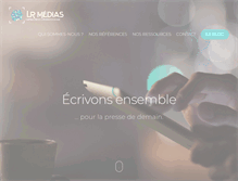 Tablet Screenshot of lrmedias.com